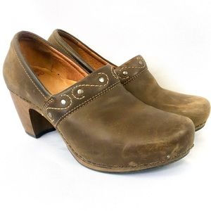 Dansko Riki Crazy Horse Brown Leather Size 39